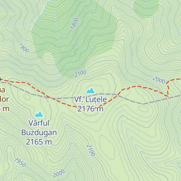 Map of Vf. Luțele