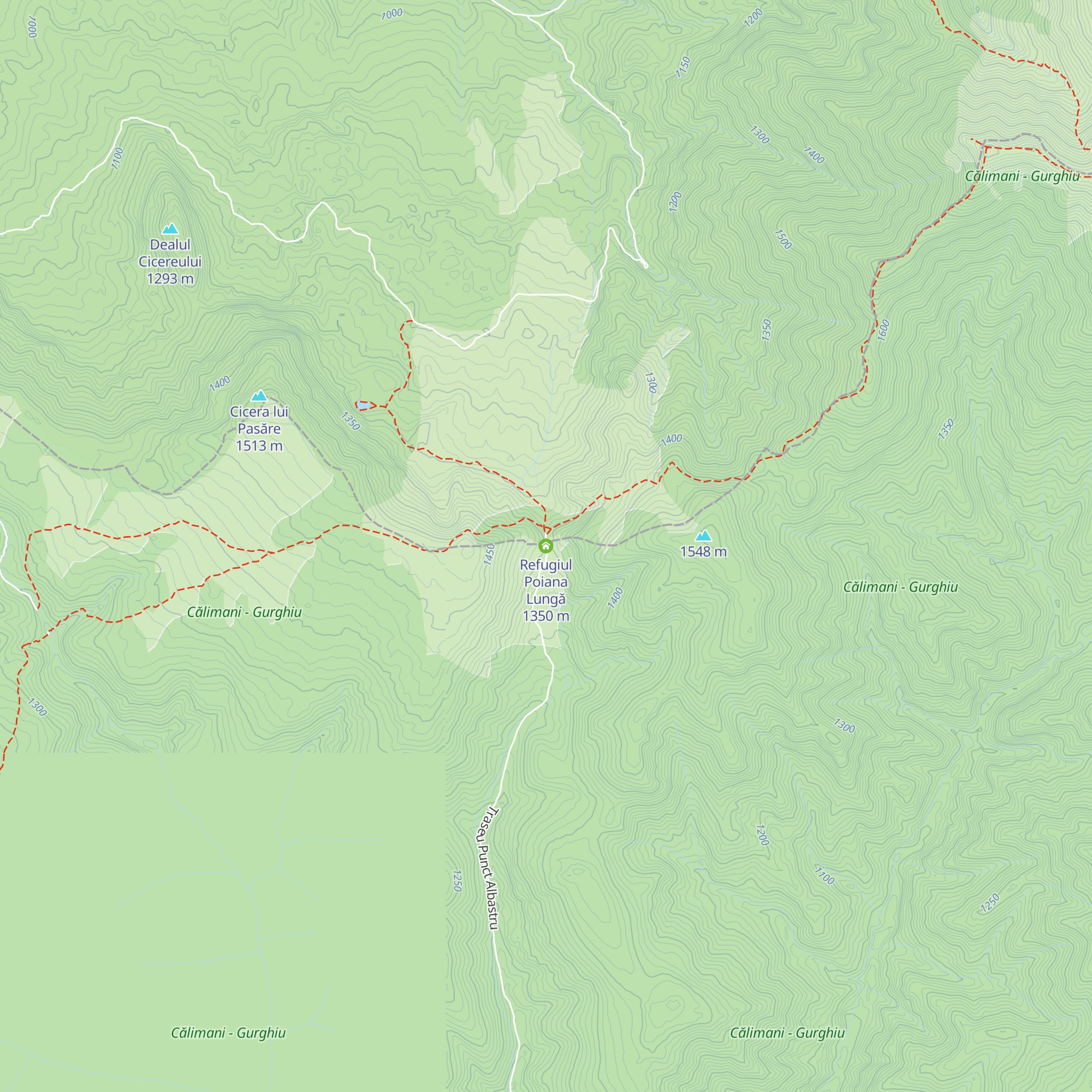 Refugiul Poiana Lungă map