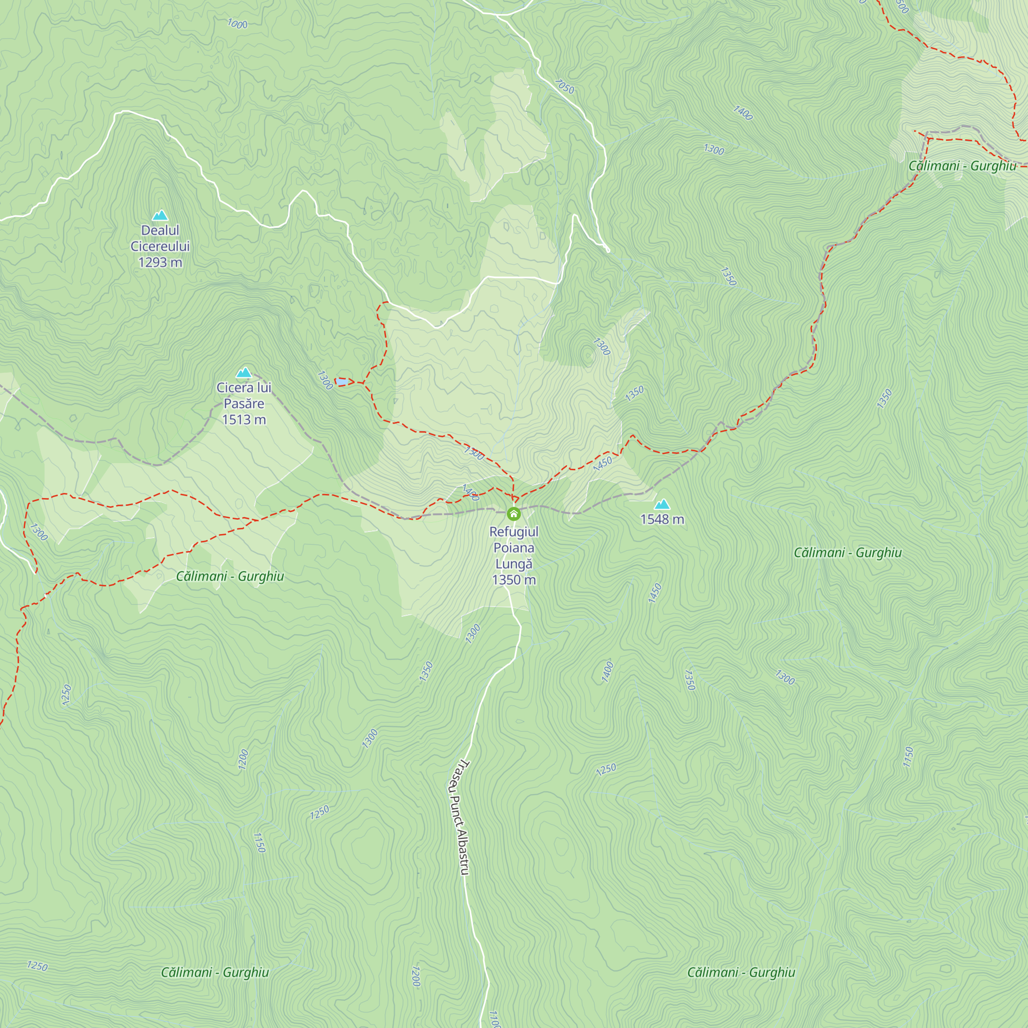Refugiul Poiana Lungă map