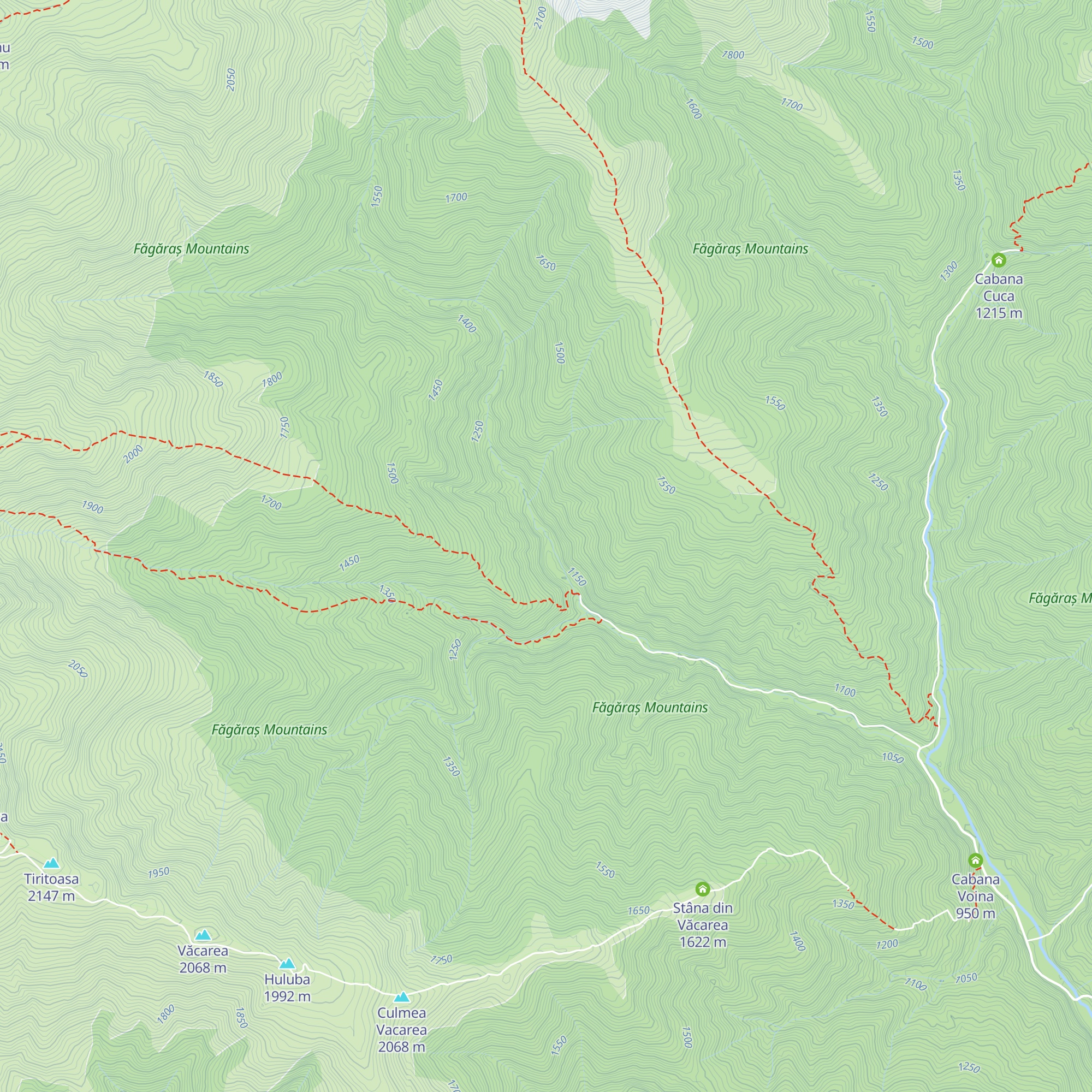 Cabana Bătrâna map