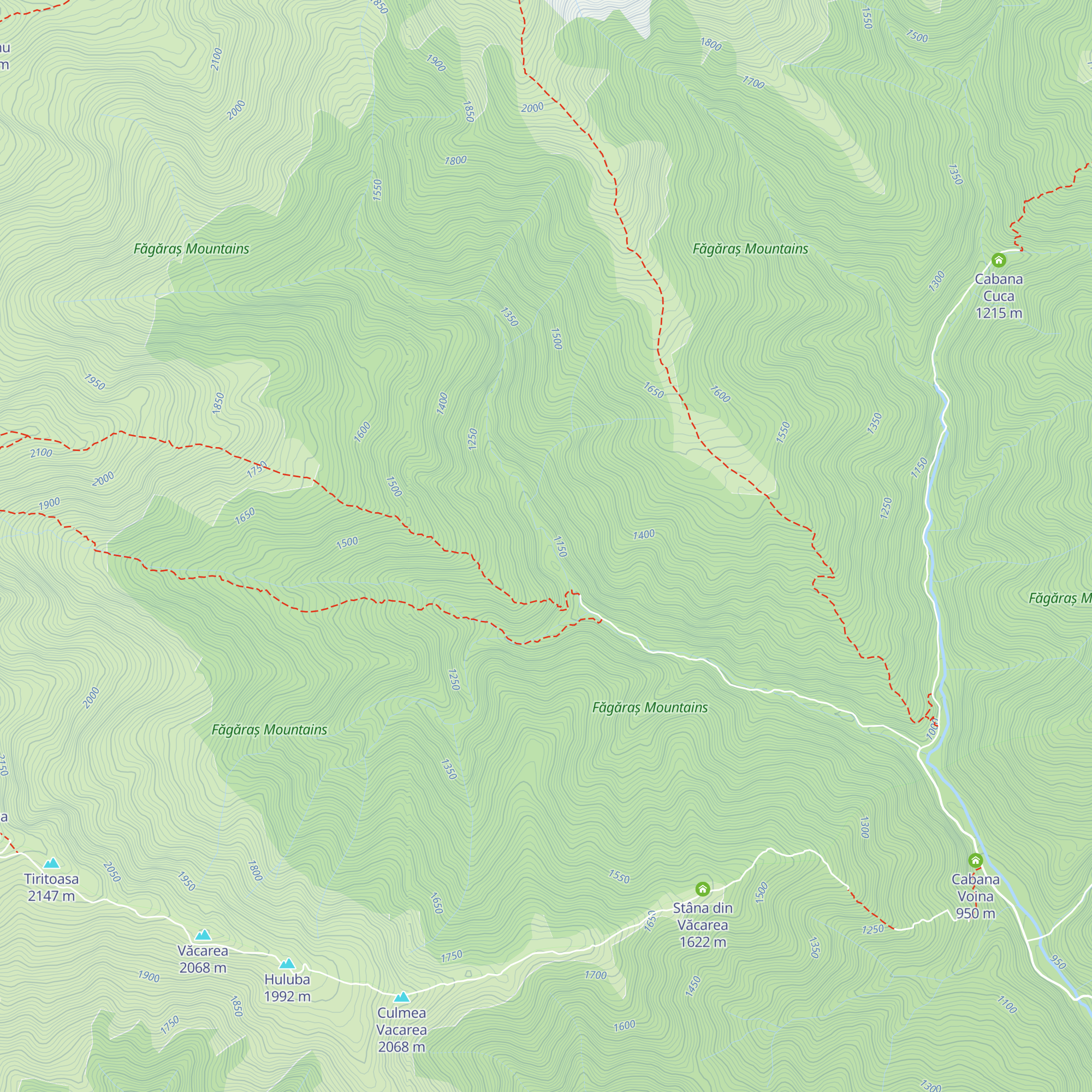 Cabana Bătrâna map