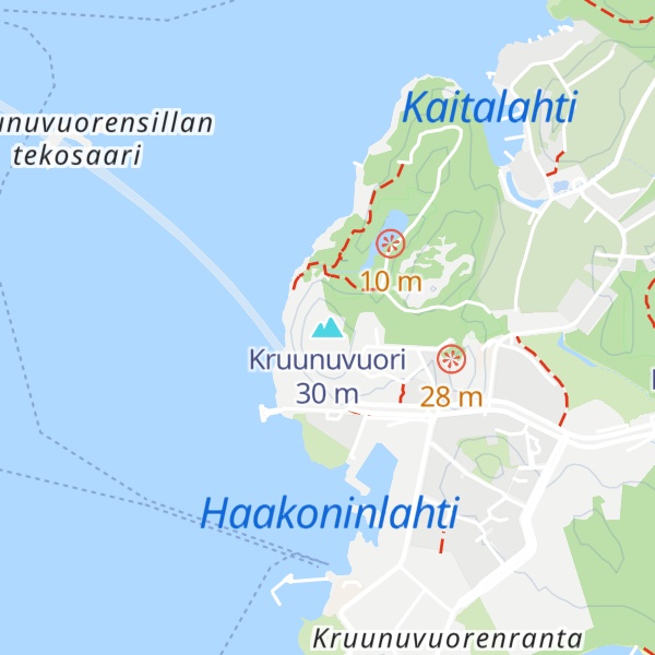 Map of Kruunuvuori