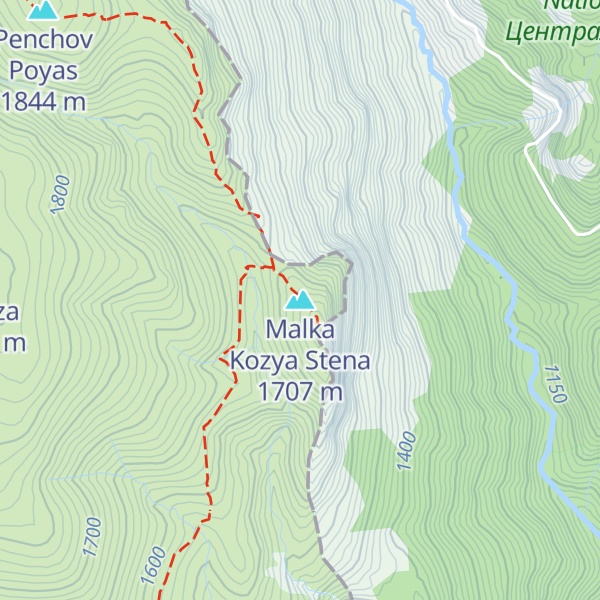 Map of Malka Kozya Stena