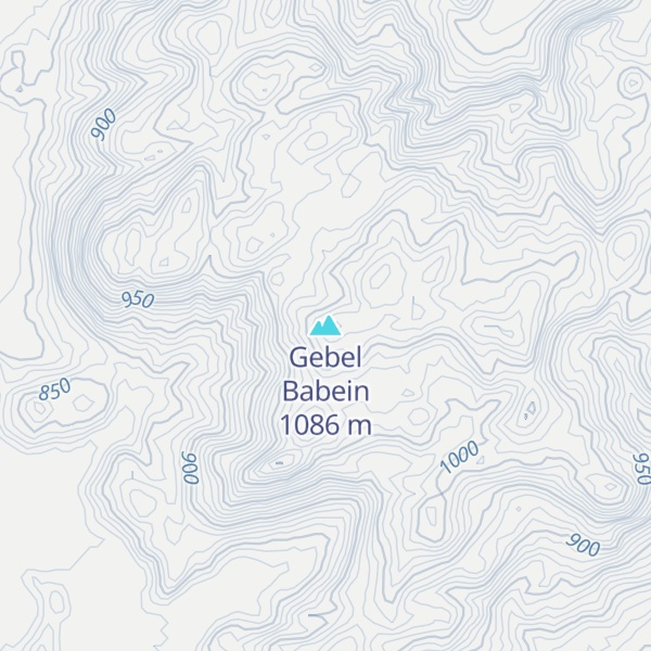 Map of Gebel Babein