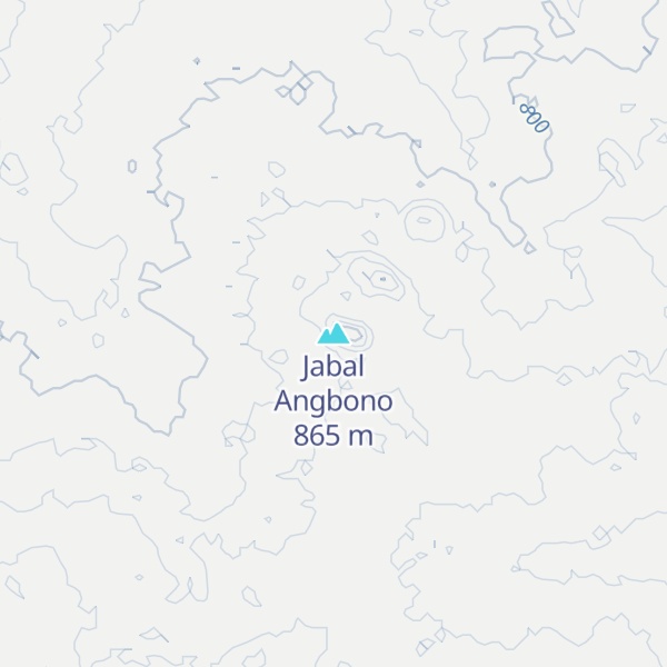 Map of Jabal Angbono