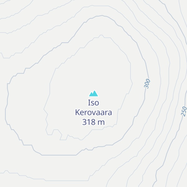 Map of Iso Kerovaara
