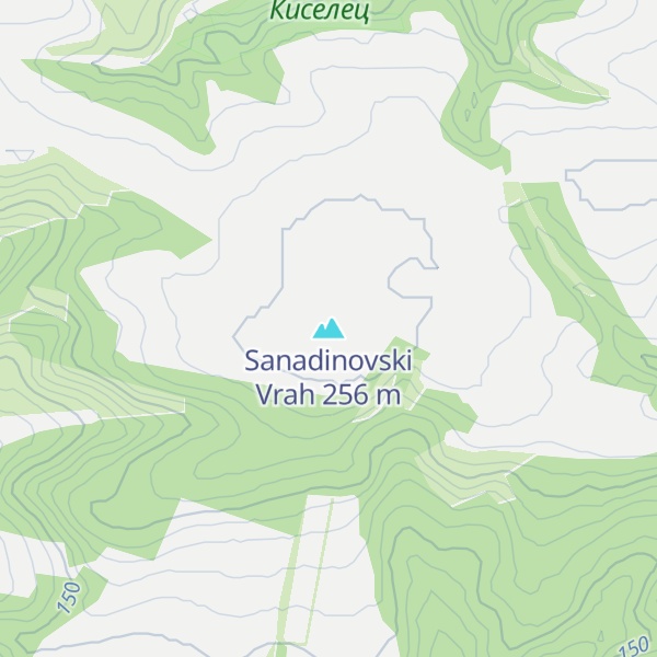 Map of Sanadinovski Vrah