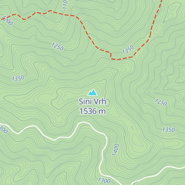 Map of Sini Vrh