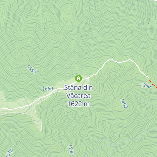 Map of Stâna din Văcarea