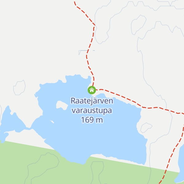 Map of Raatejärvi autiotupa