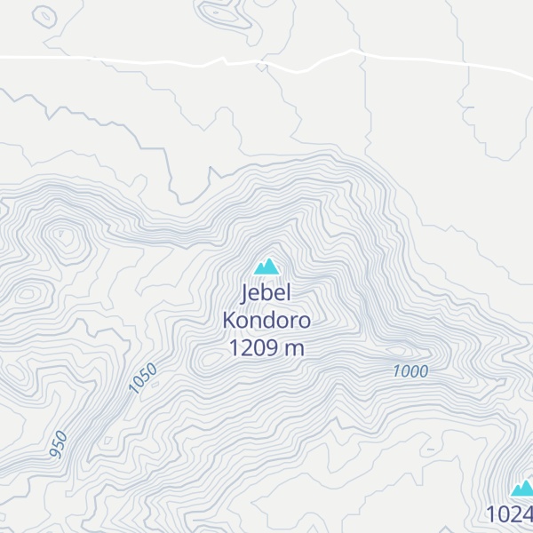 Map of Jebel Kondoro