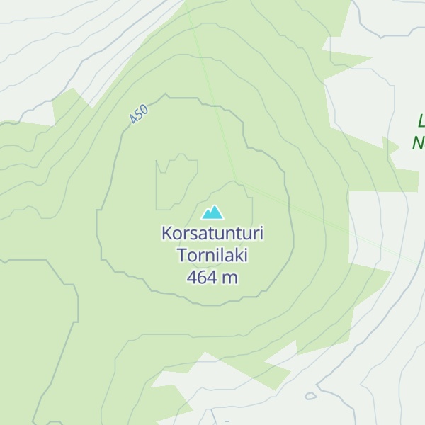 Map of Korsatunturi Tornilaki