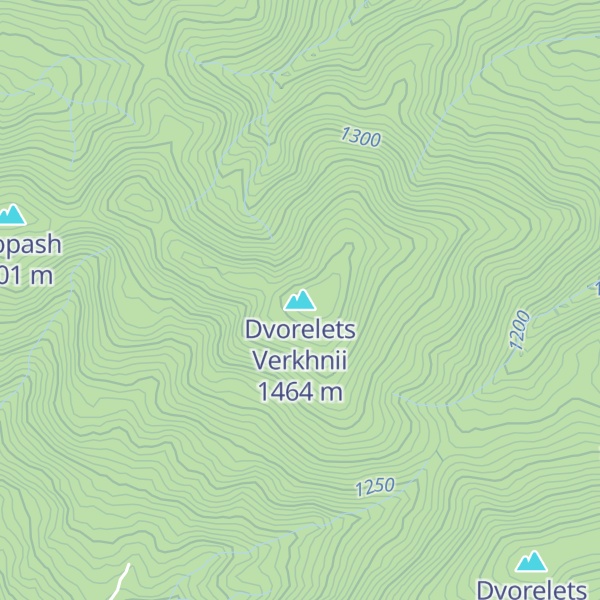 Map of Dvorelets Verkhnii