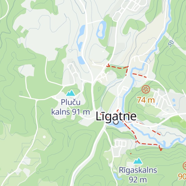 Map of Ķiberkalns