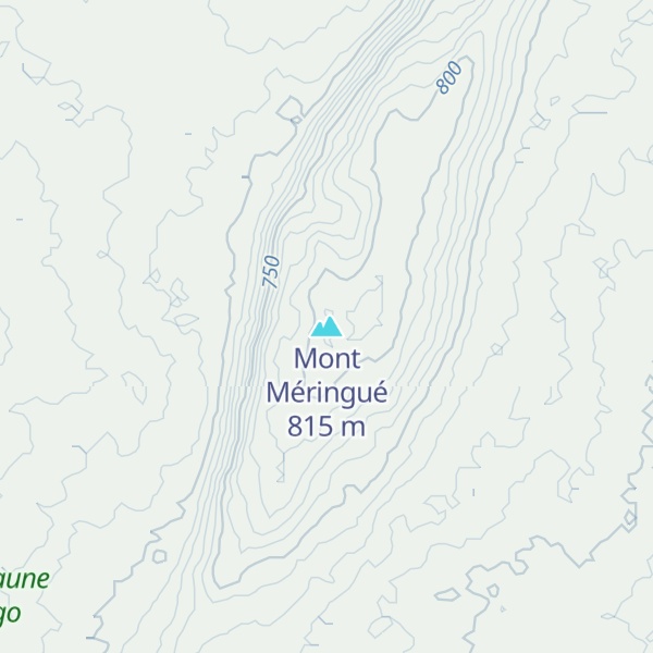 Map of Mont Méringué