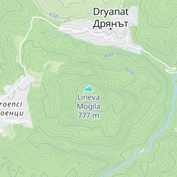 Map of Lineva Mogila