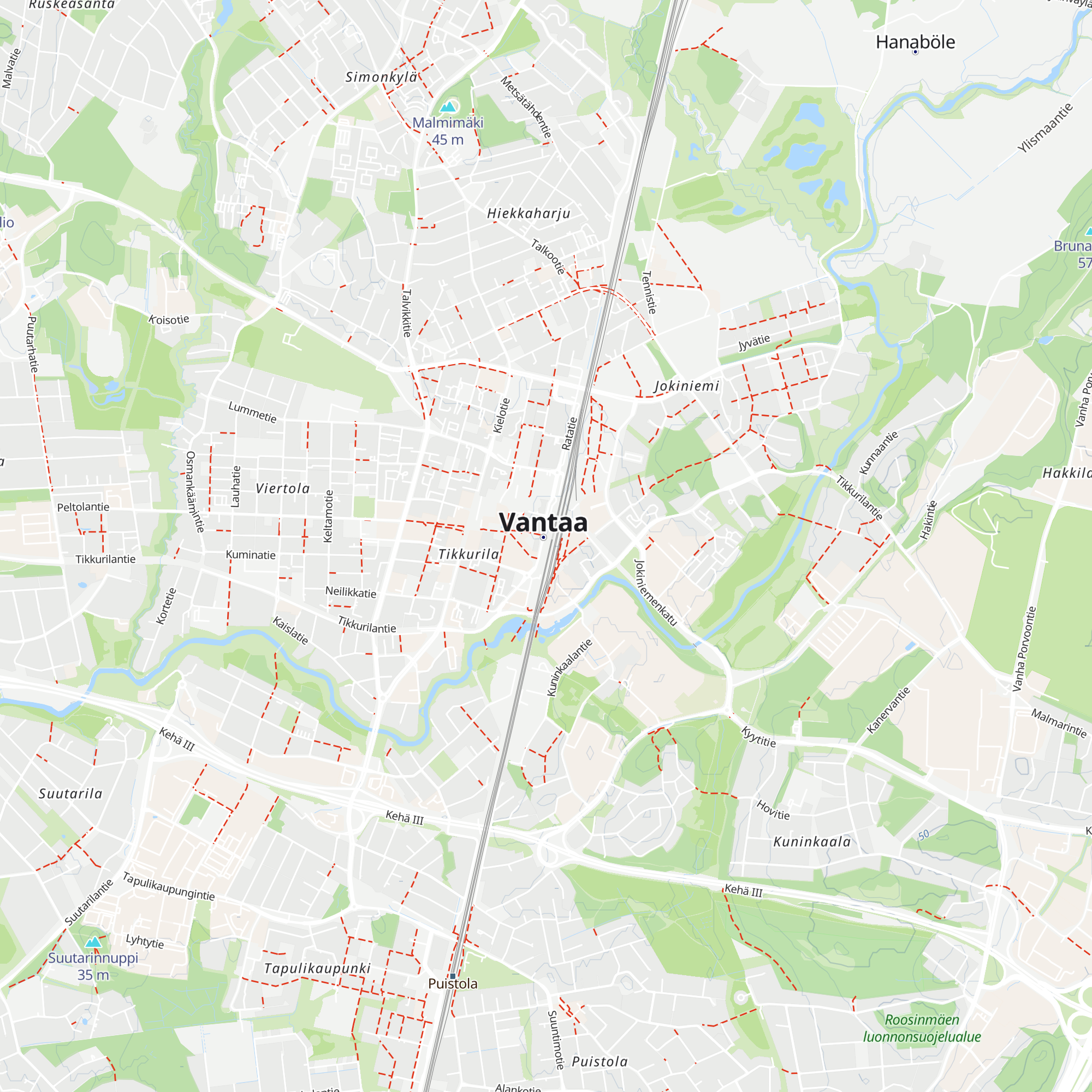 Vantaa-info map