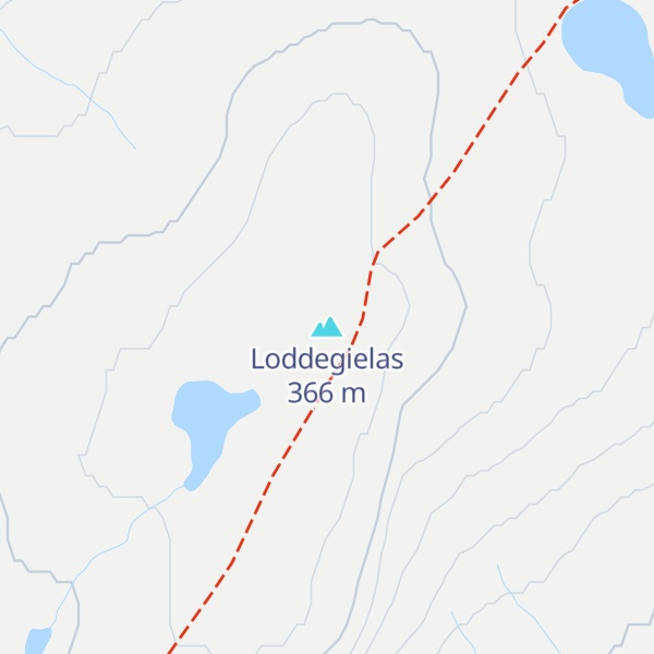 Map of Loddegielas