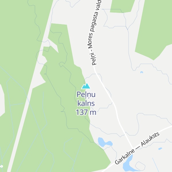 Map of Peļņu kalns