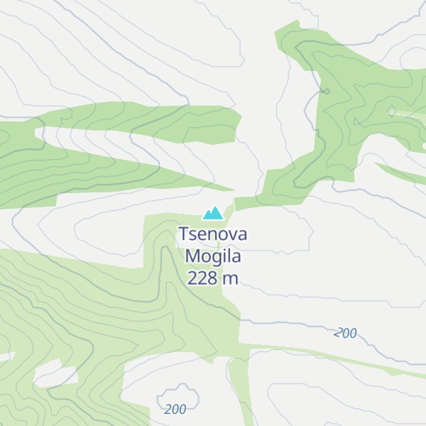 Map of Tsenova Mogila