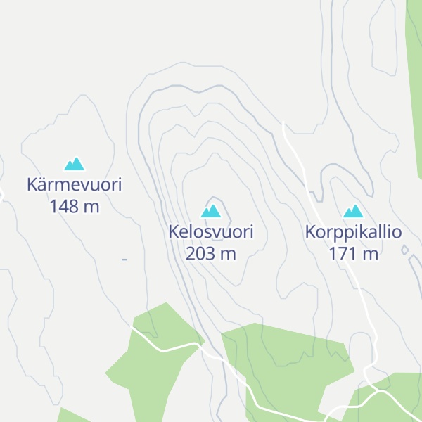 Map of Kelosvuori