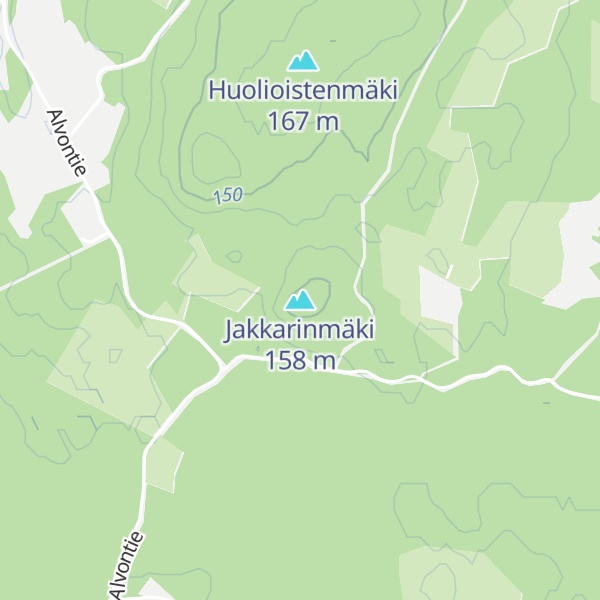 Map of Jakkarinmäki