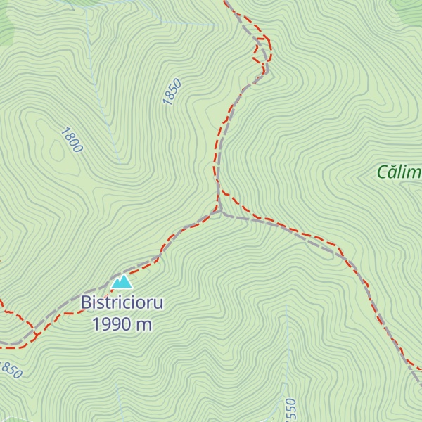 Map of Piciorul Bistriciorii