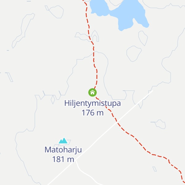 Map of Hiljentymistupa