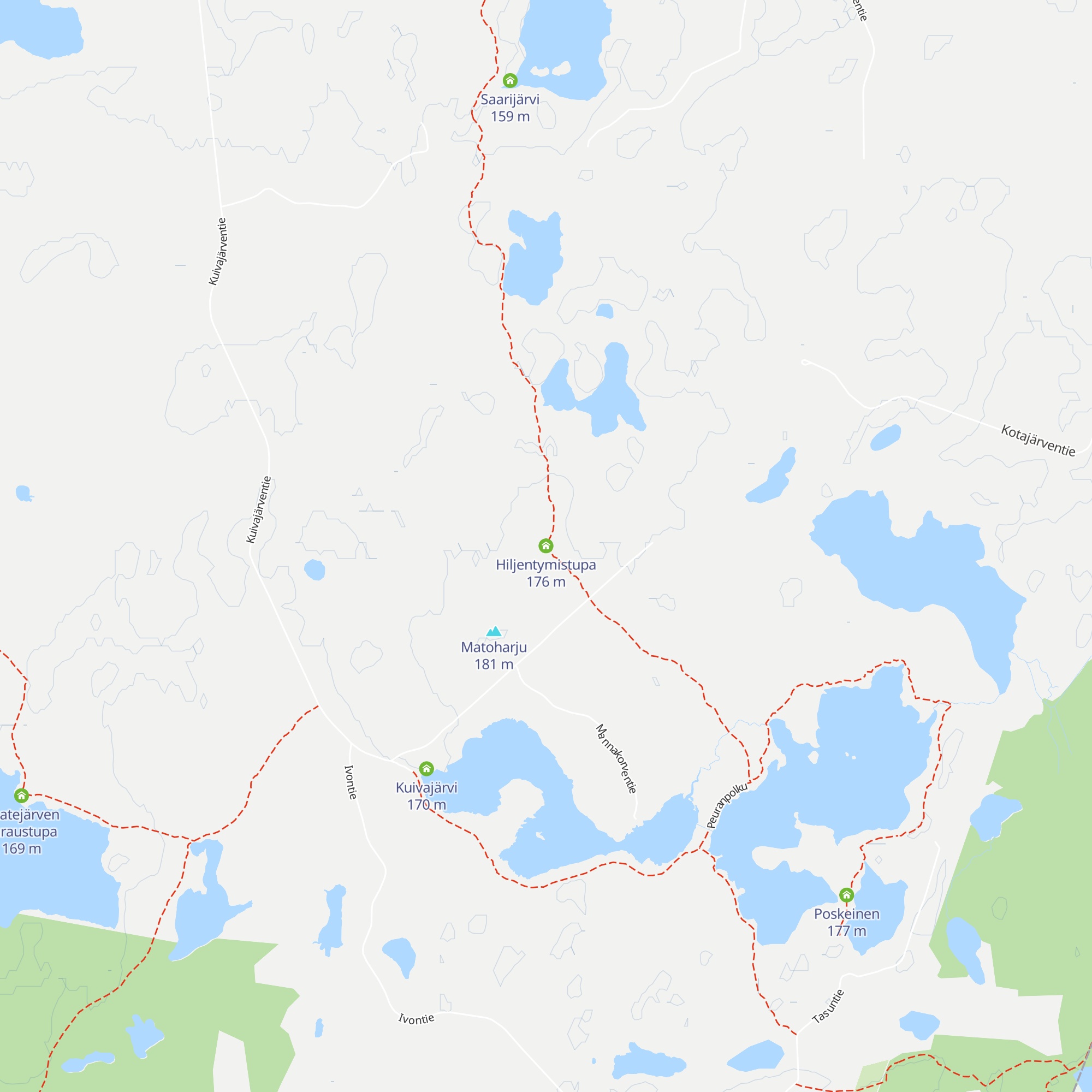 Hiljentymistupa map