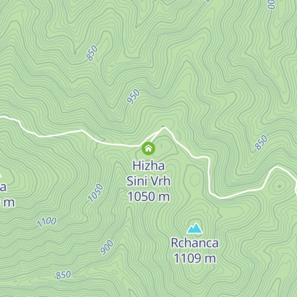 Map of Hizha Sini Vrh