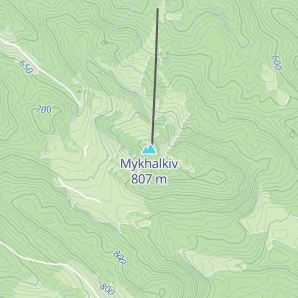 Map of Mykhalkiv