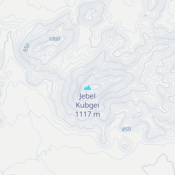 Map of Jebel Kubgei