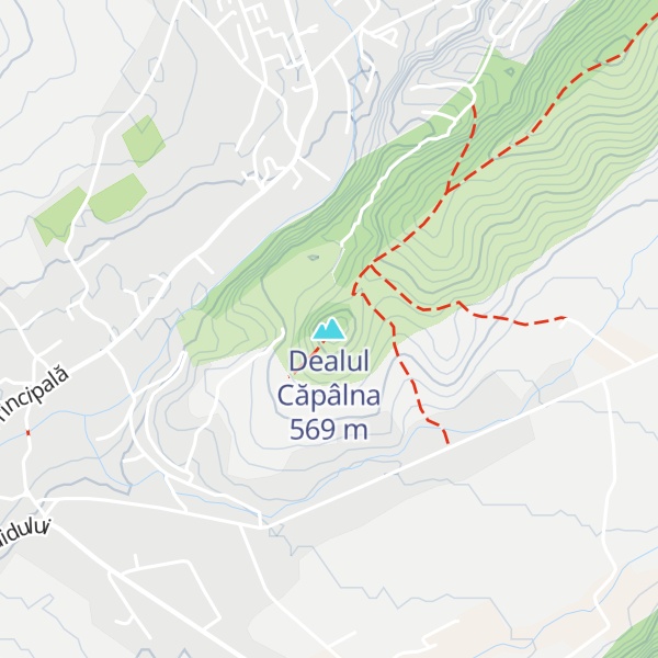 Map of Dealul Căpâlna