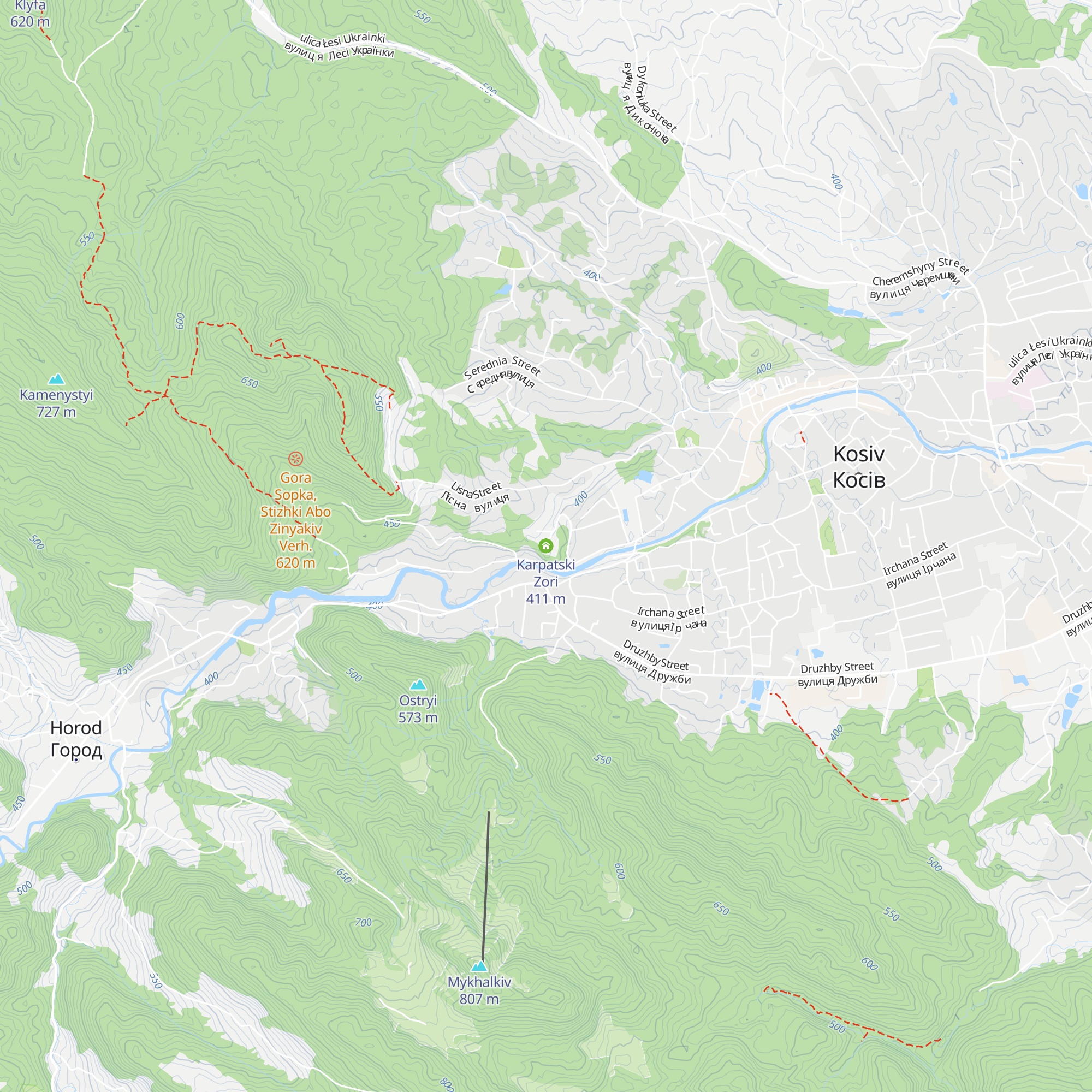 Karpatski Zori map