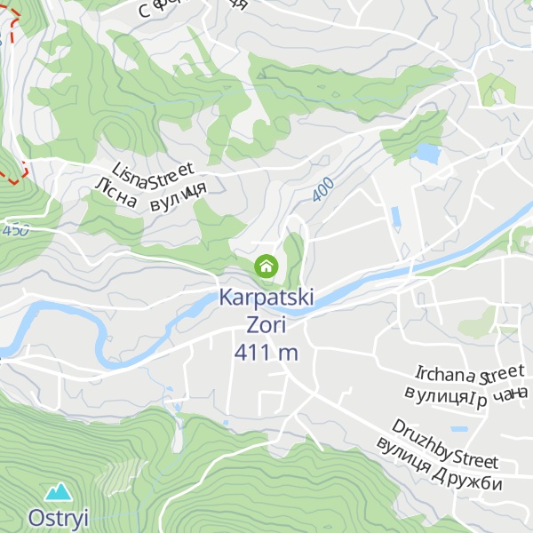 Map of Karpatski Zori