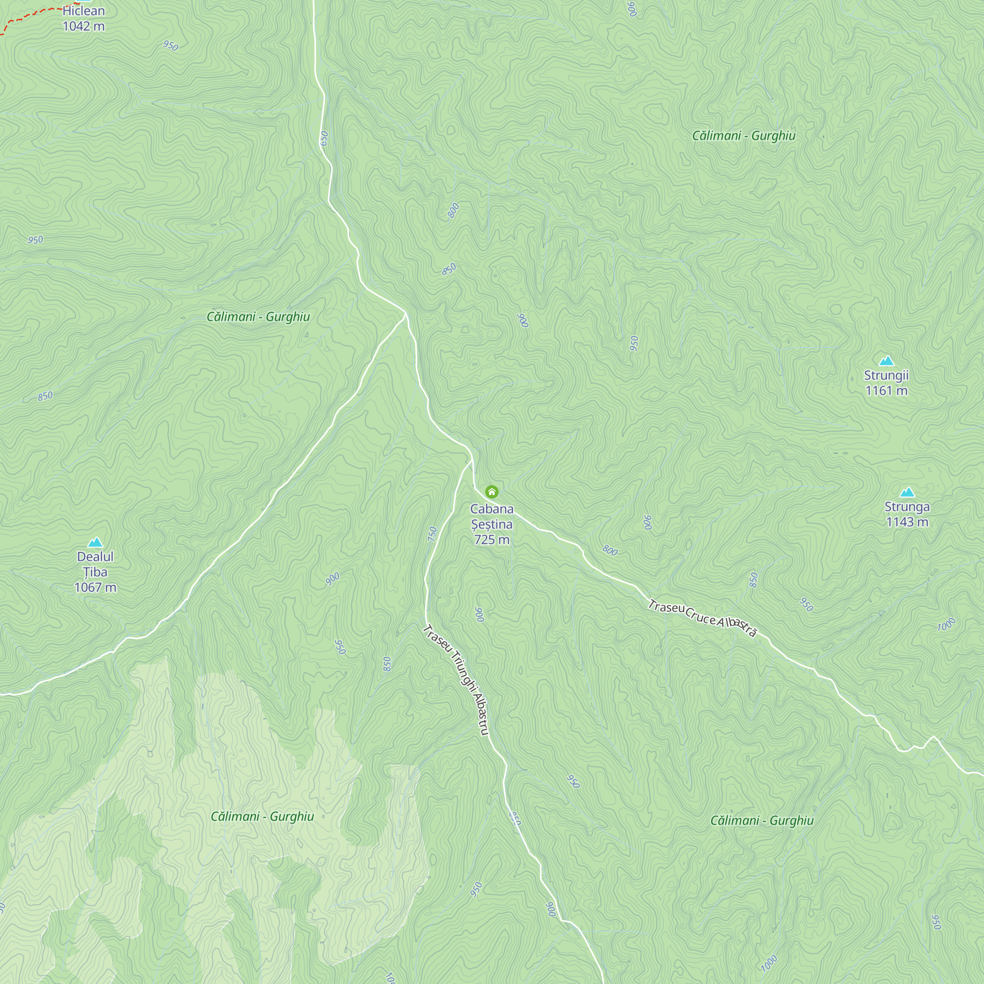 Cabana Șeștina map
