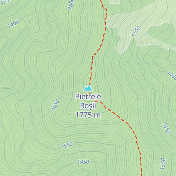 Map of Pietrele Roșii