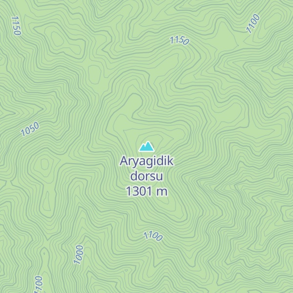 Map of Aryagidik dorsu