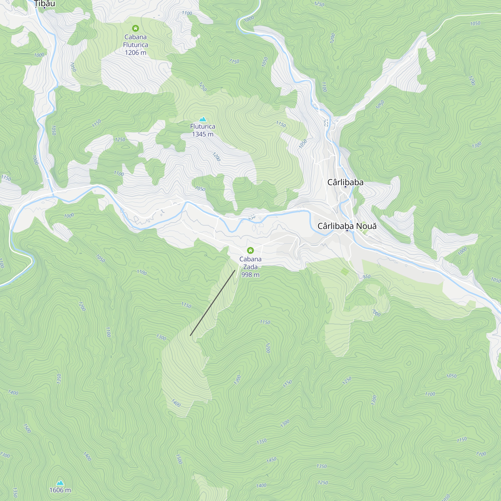 Cabana Zada map