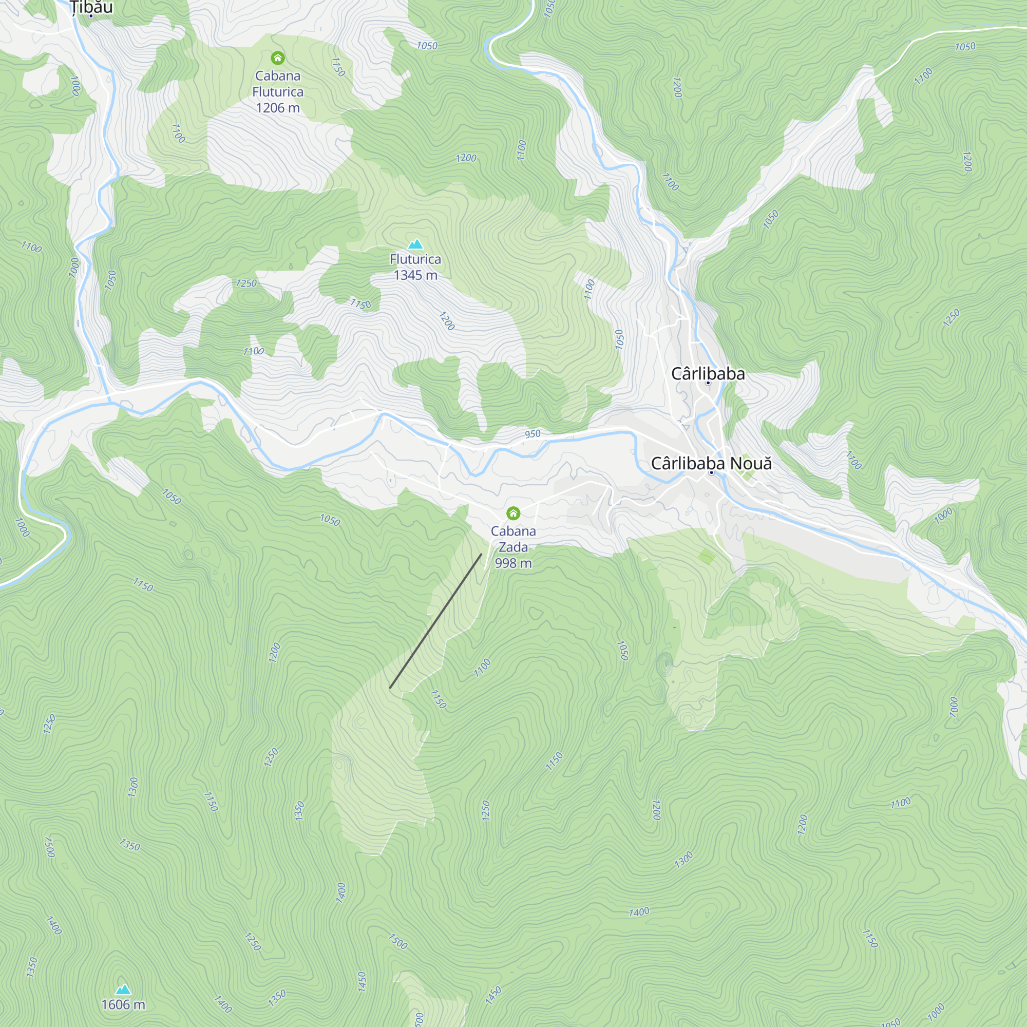 Cabana Zada map