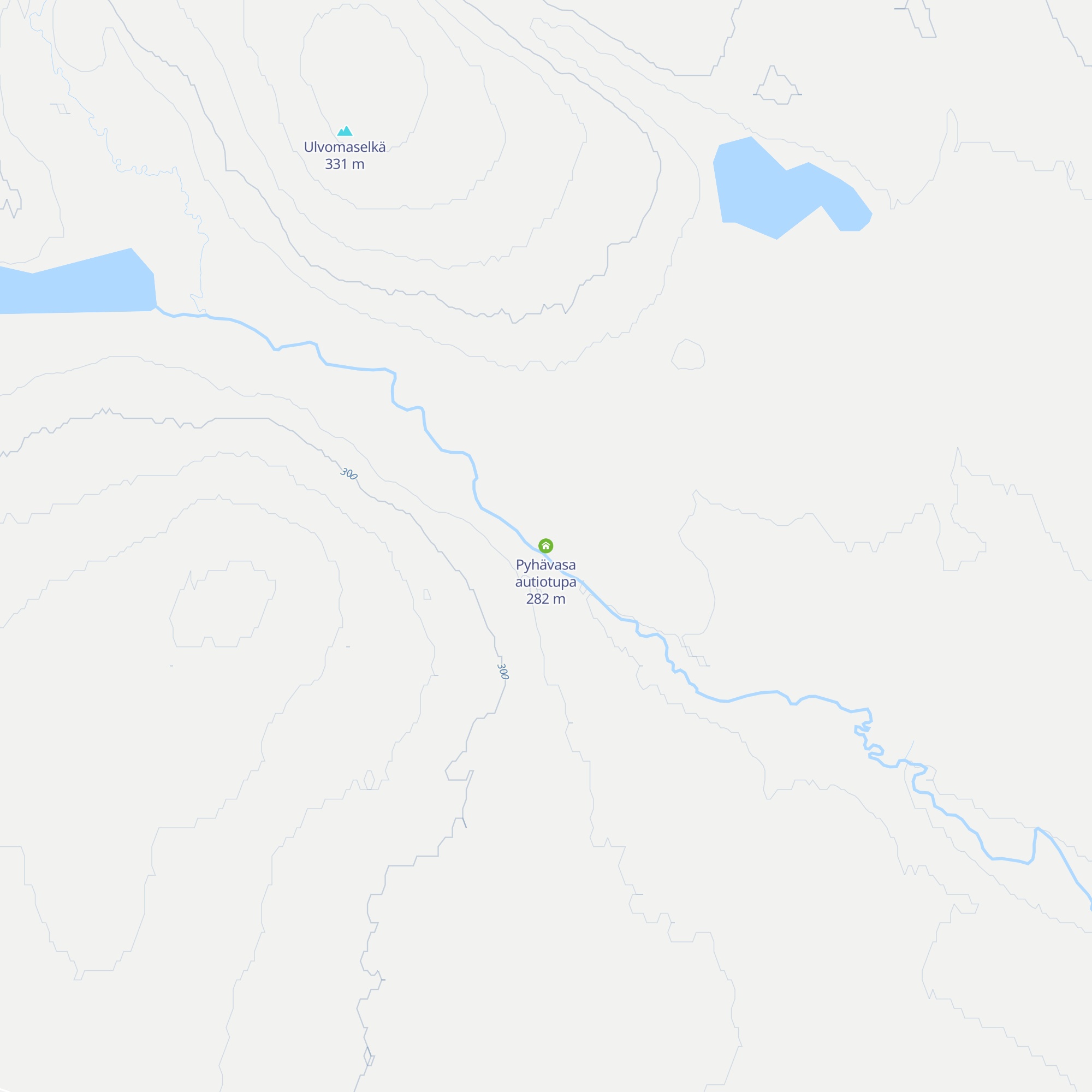 Pyhävasa autiotupa map