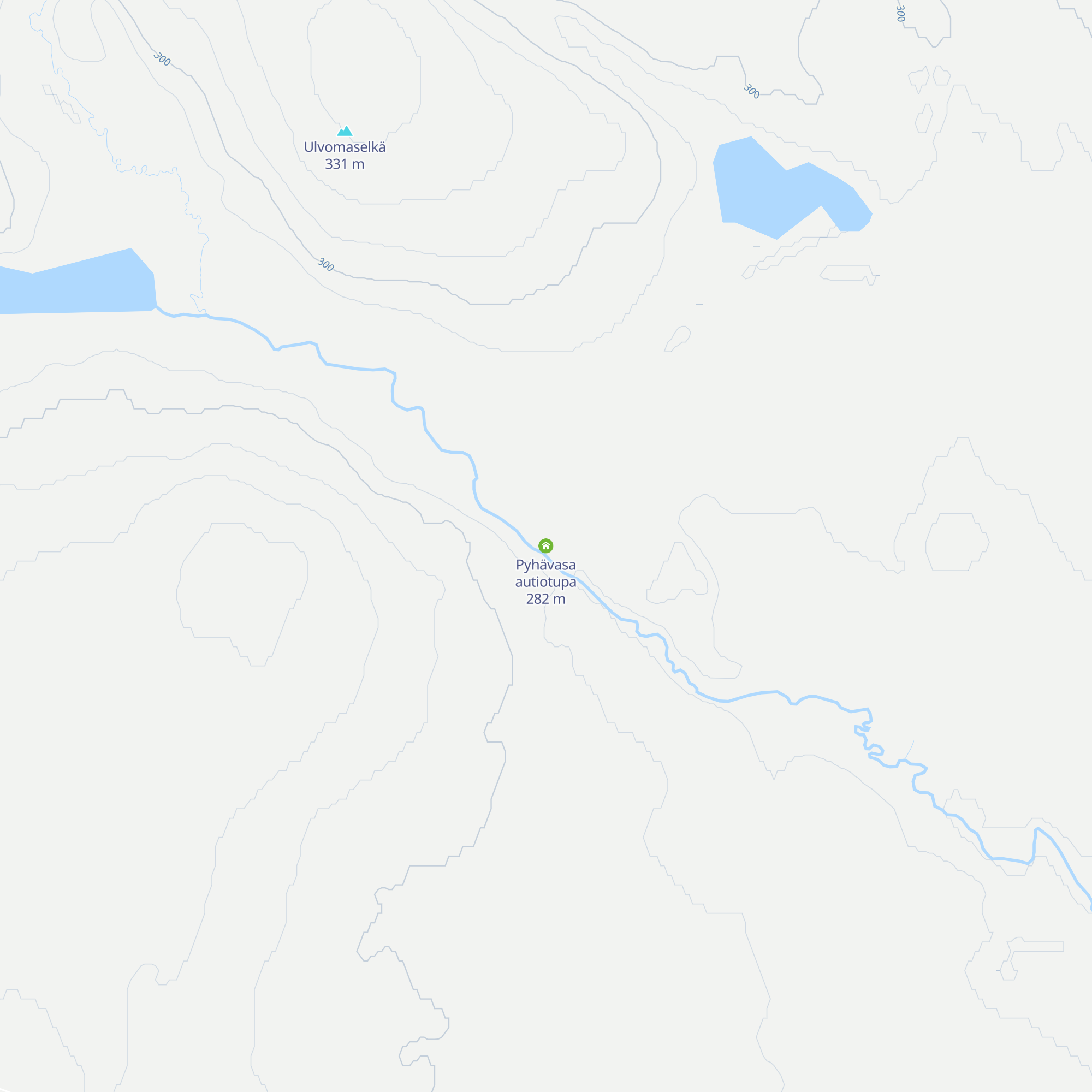 Pyhävasa autiotupa map