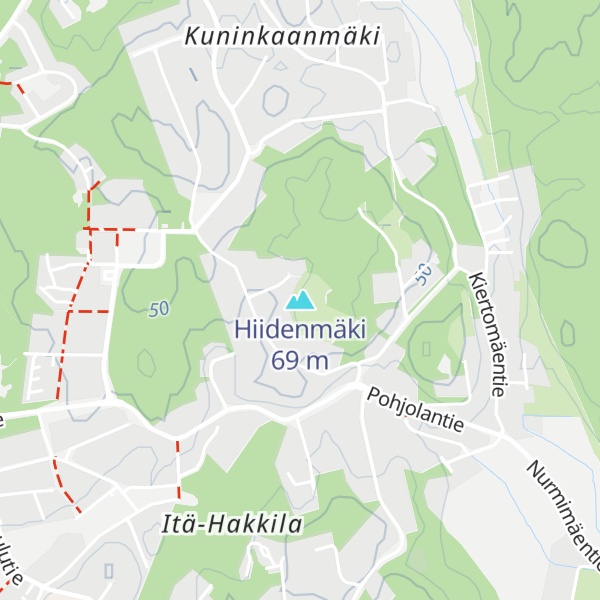 Map of Hiidenmäki