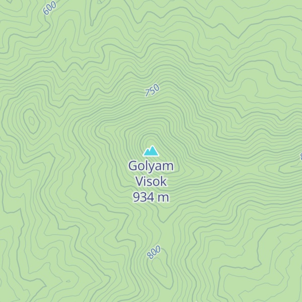 Map of Golyam Visok