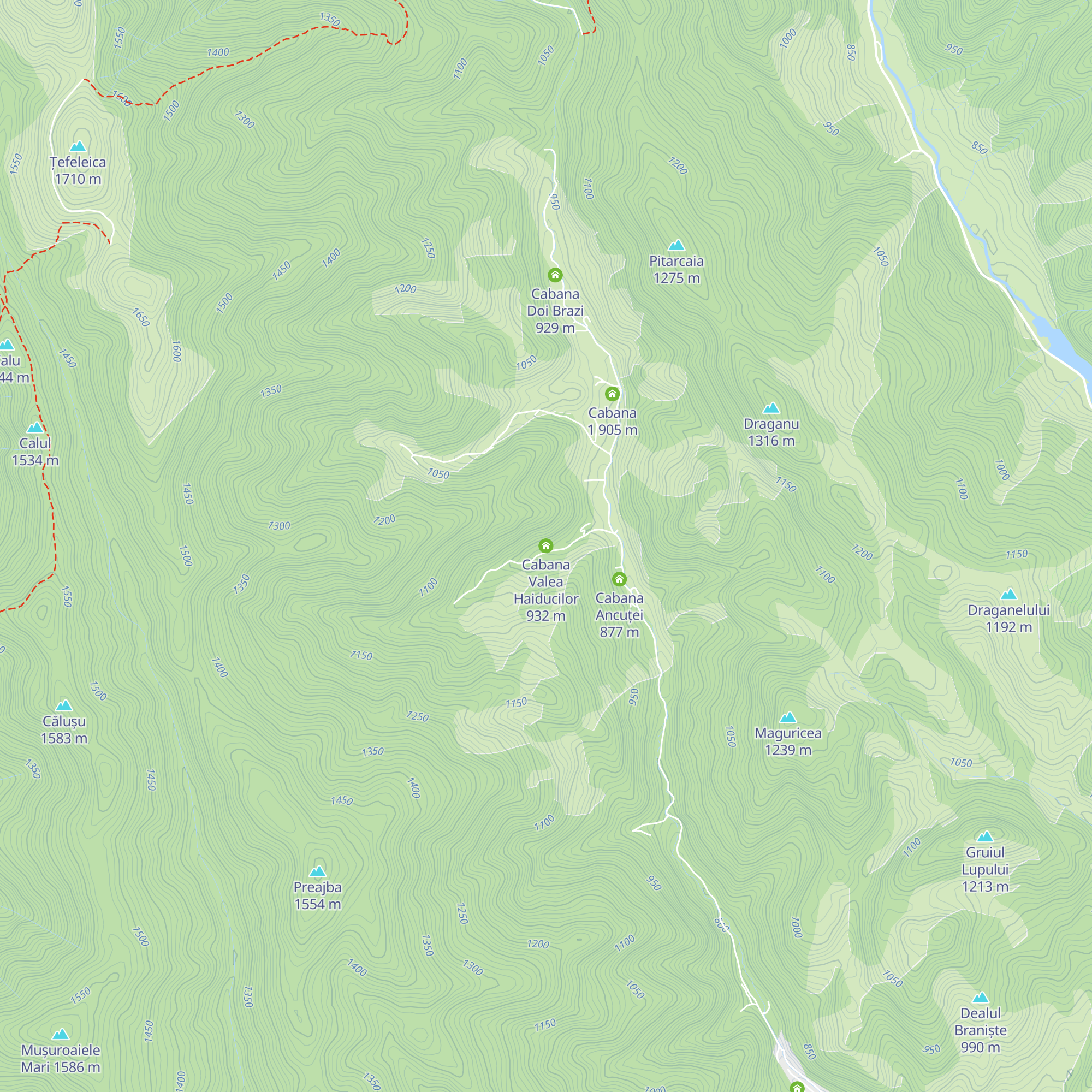 Cabana Valea Haiducilor map