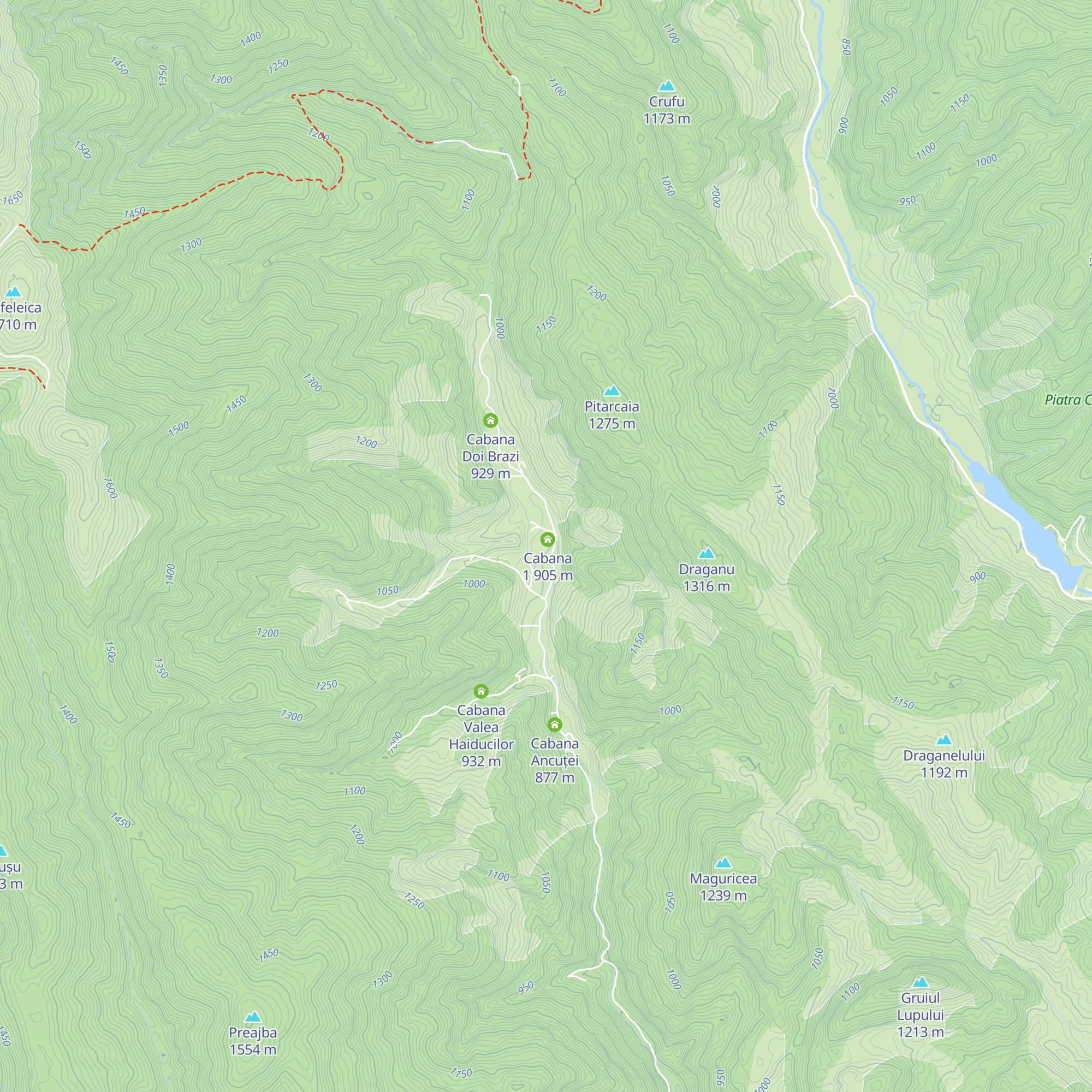 Dor de Verde Rucăr map