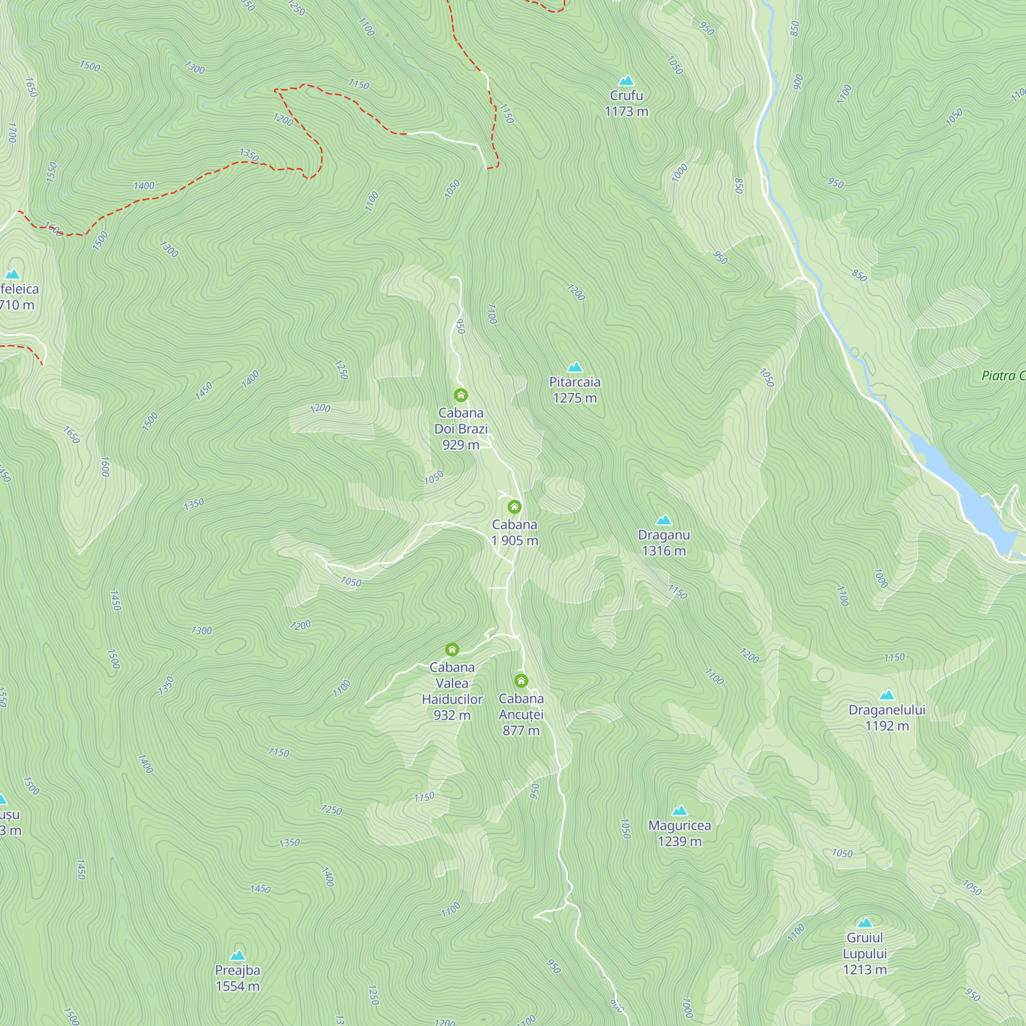Dor de Verde Rucăr map