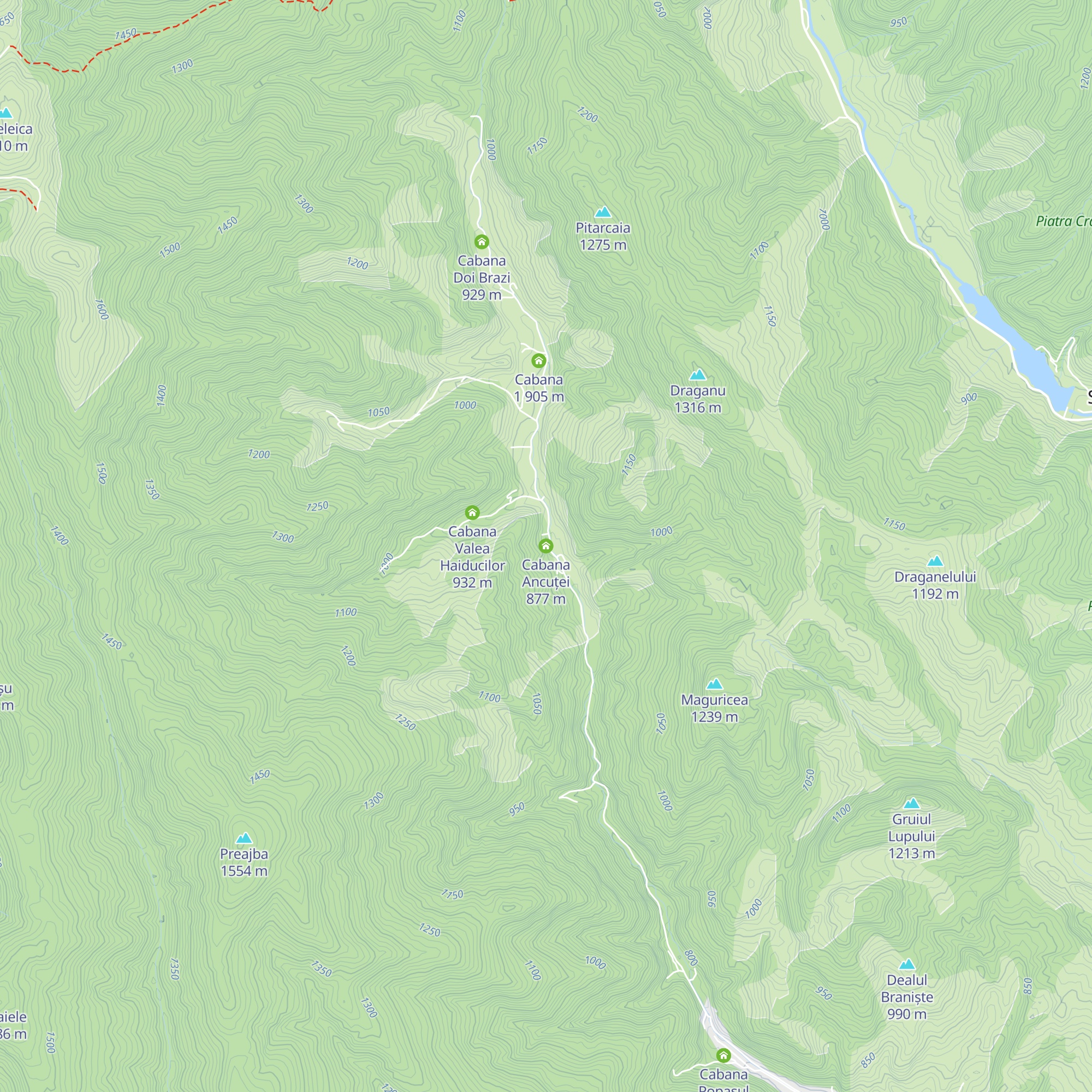 Cabana Ancuței map
