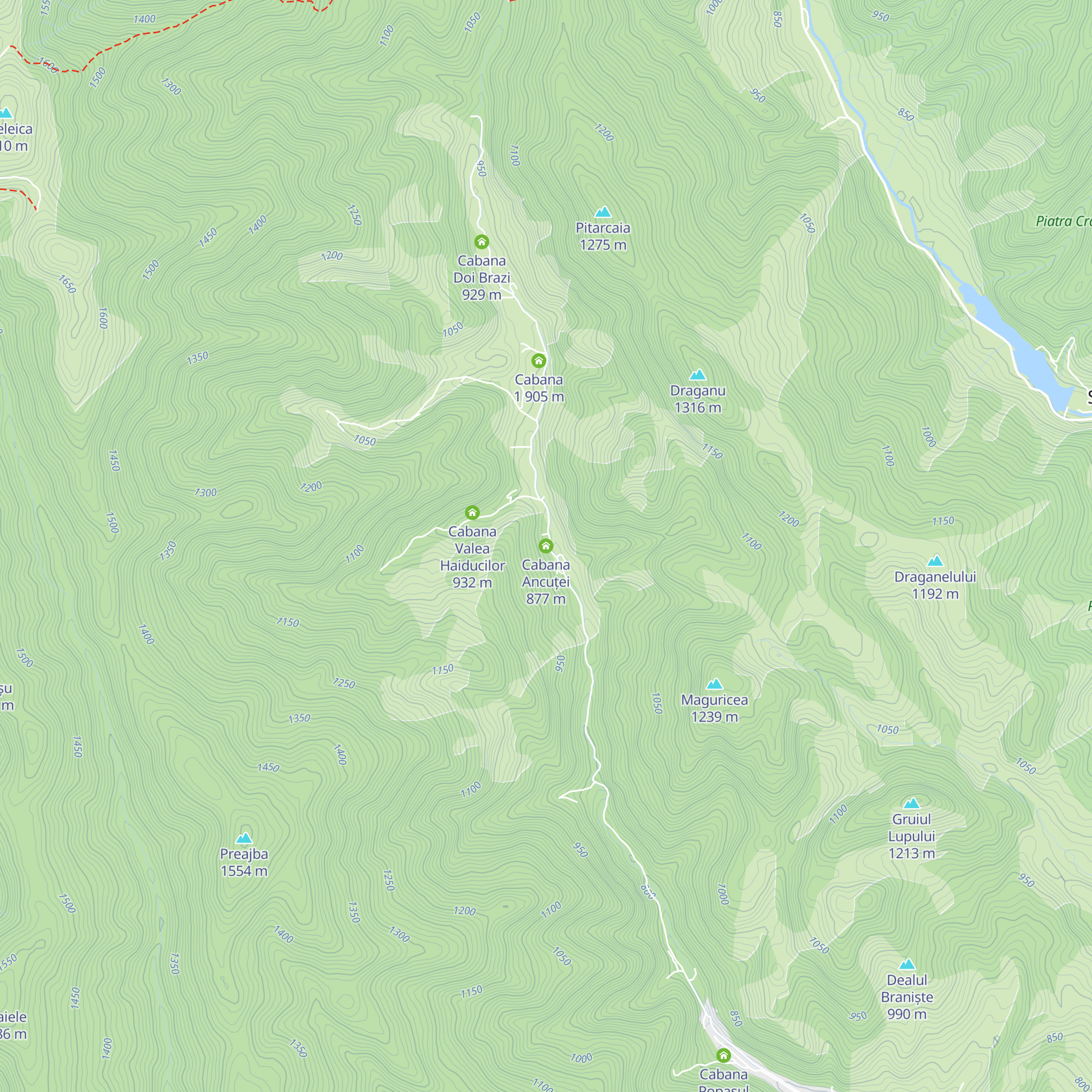 Cabana Ancuței map