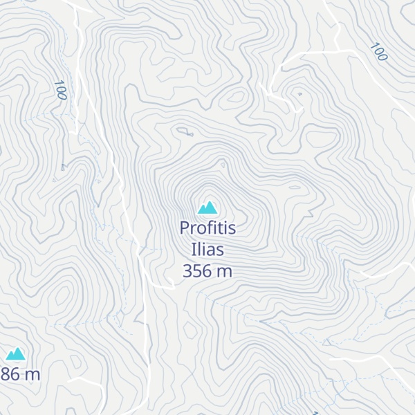 Map of Profitis Ilias